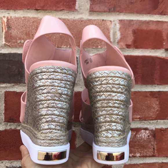 Pink Wedge Heels - Picture 4 of 6